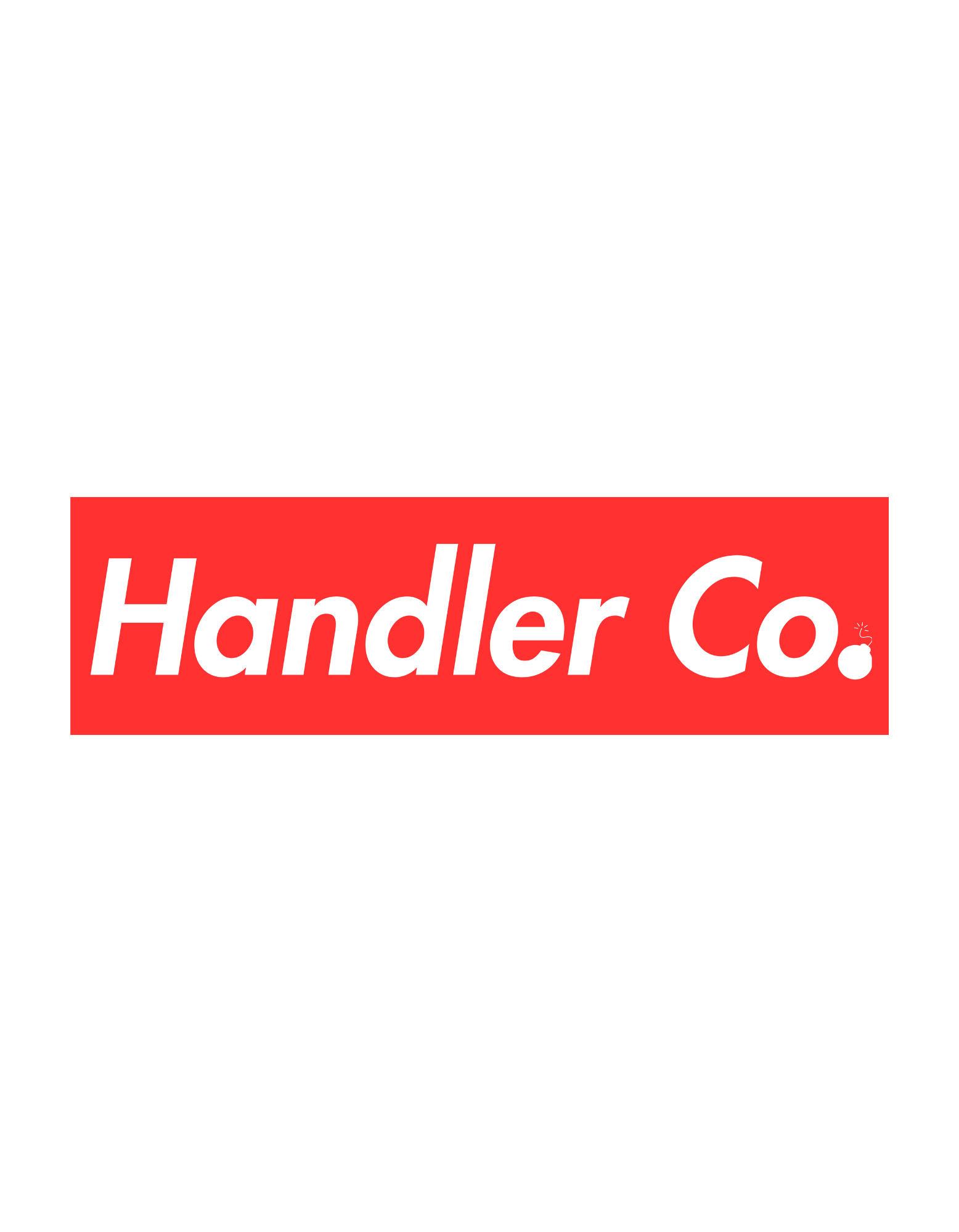 Red HandlerCo. Sticker