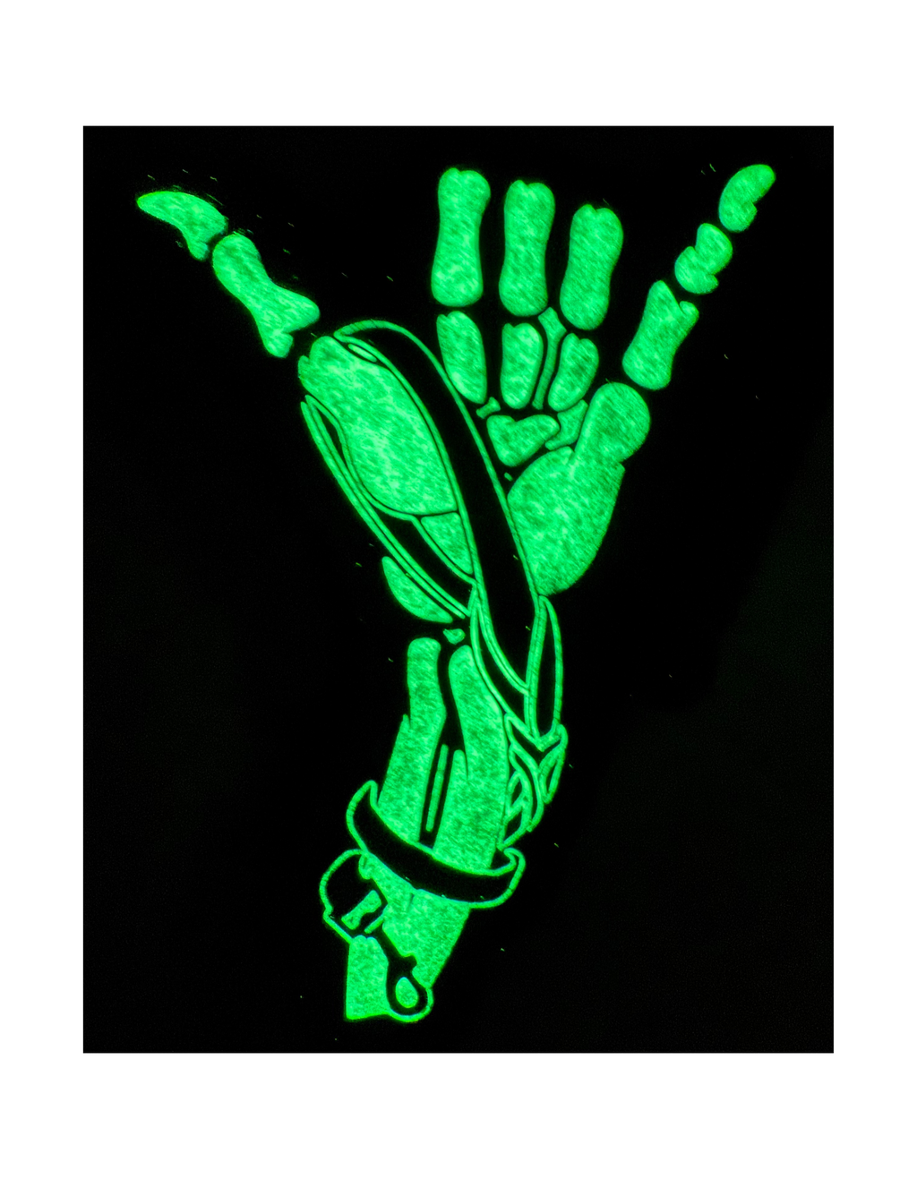 Glow in the Dark Shaka Patch